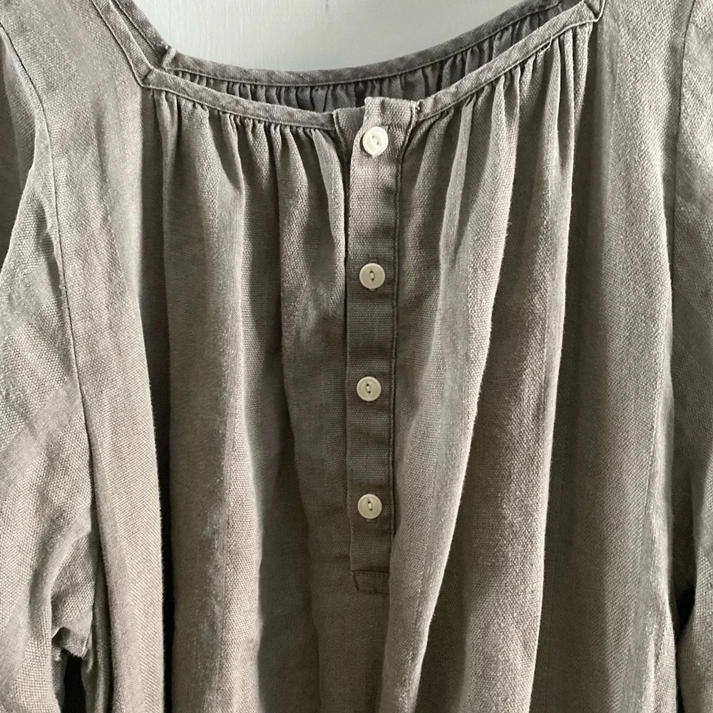 Rudy Jude Debbie maxi dress linen M like new Beach Clay - Picture 2 of 4